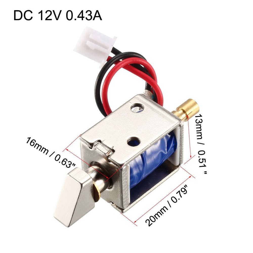 DC12V 0.43A 4mm Mini Electromagnetic Solenoid Electric Group