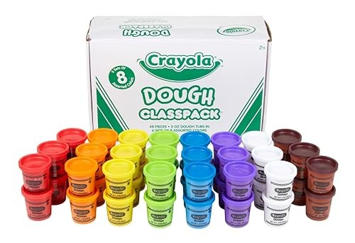 CRAYOLA DOUGH CLASSPACK CANISTERS ASSORTED PACK OF 48 CANISTERS - Scratch & Dent