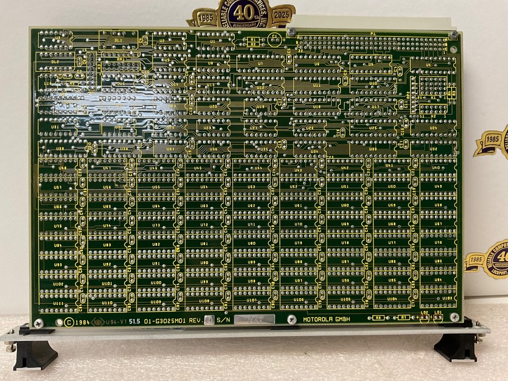 Motorola Microsystems VME Computer Module # MVME 222-1 Board 01-G3025MO1 Memory