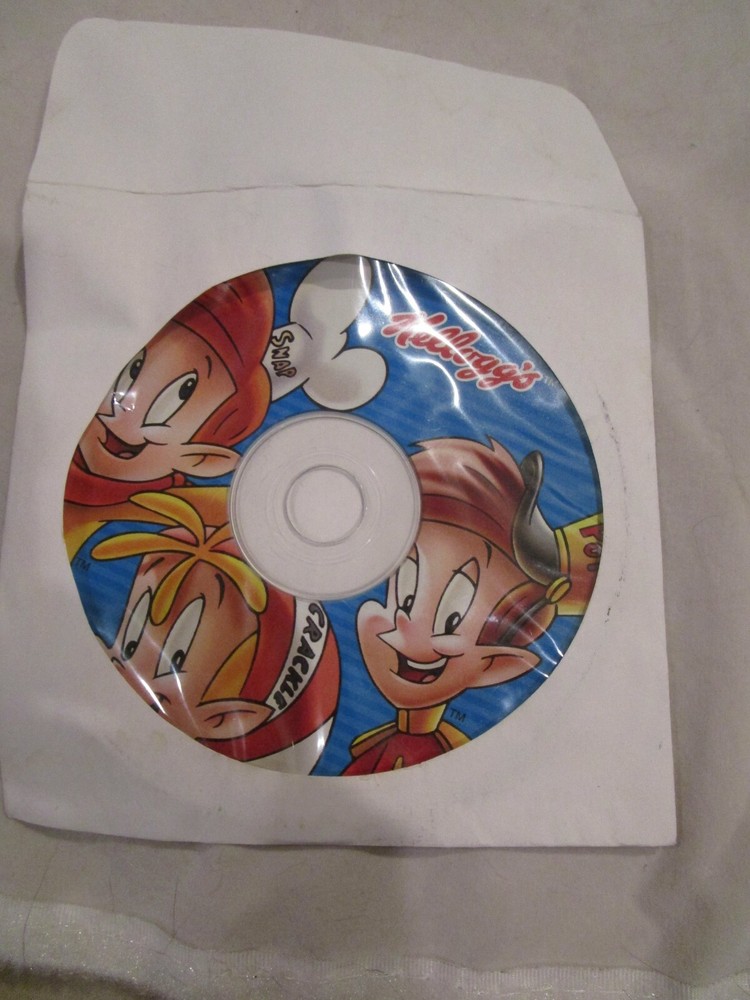 Kellogg's Talking Snap Crackle Pop Voice Activated Software CD-ROM Brand New