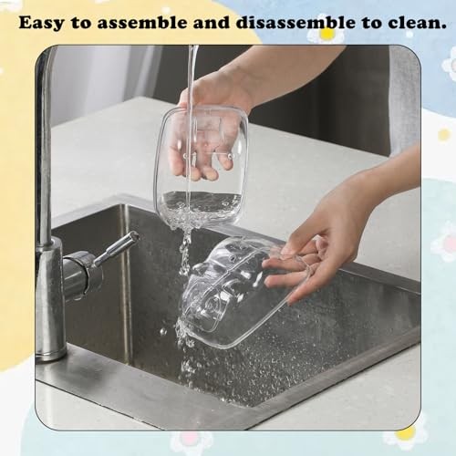 Transparent Hamster Sand Bath Container, Cute Hamster Shape, Keeps Sand Medium