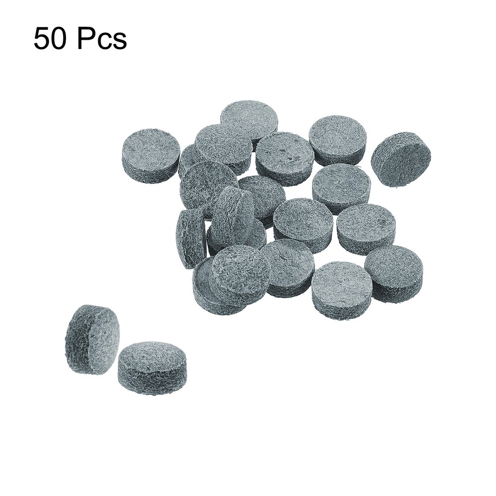 10mm Billiard Slide Stick Tips, 50pcs Replacement Tips, Grey