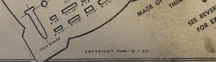 1948 Cassel Fixture Indicator No. 101 1/4" Scale Architectural Drafting