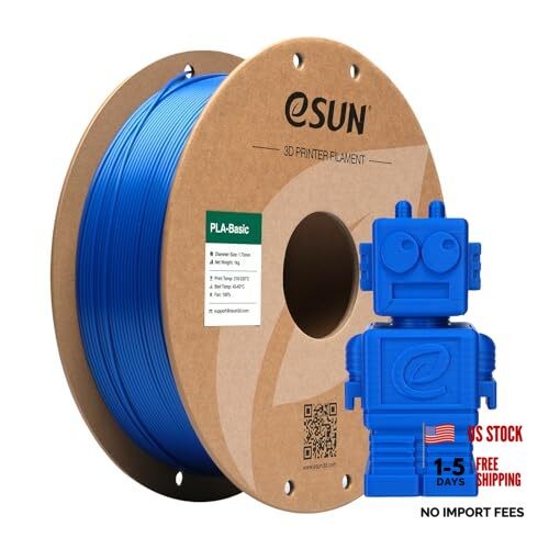 PLA Basic Filament 1.75mm, 3D Printer Filament High PLA Basic 1.75mm 1KG Blue