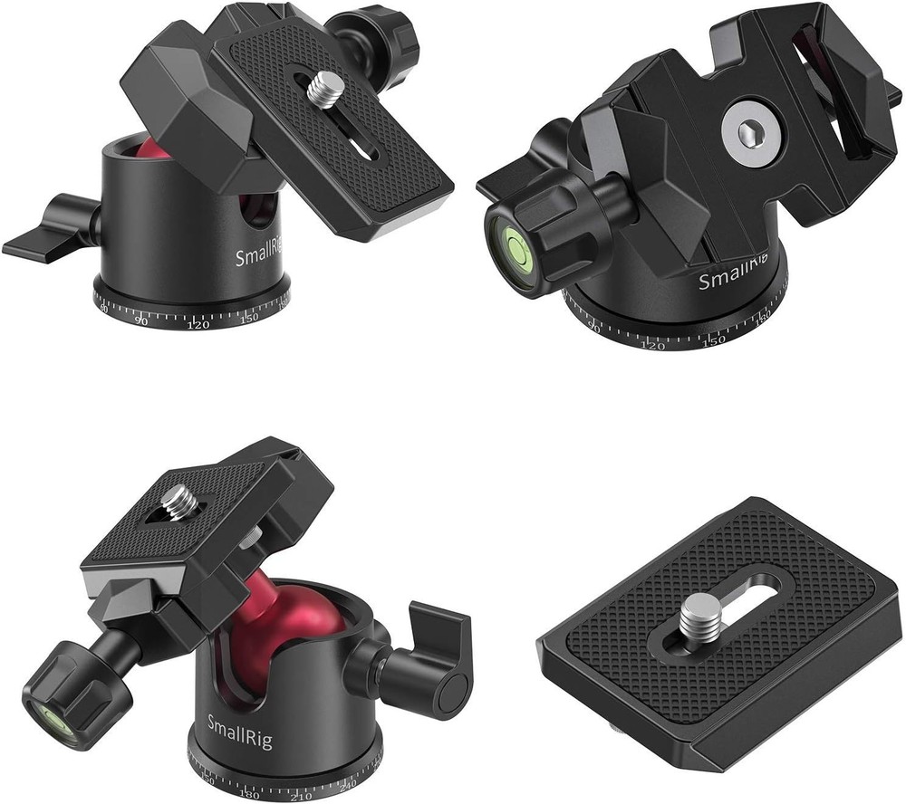 Versatile Mini Ball Head for Cameras & GoPro - Precision Adjustments & Stability