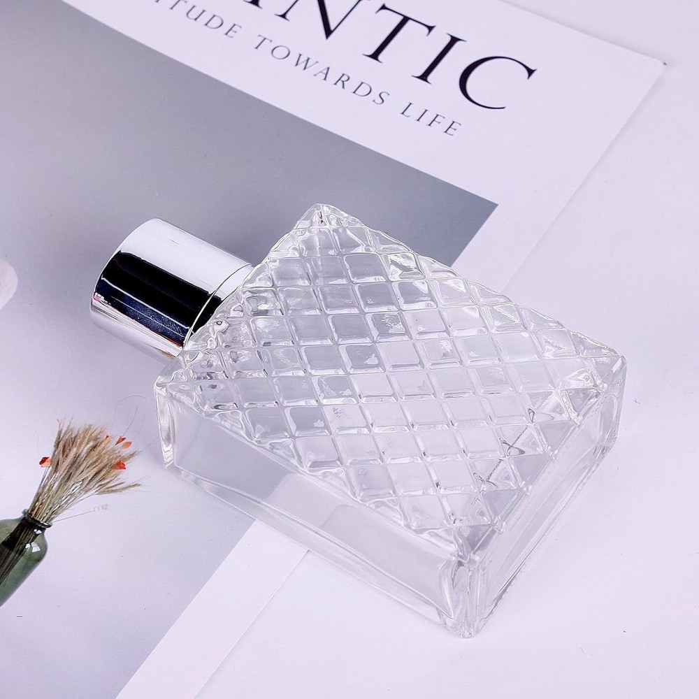 100ml/3.4oz Glass Perfume Atomizer Bottles, 2pcs Refillable Empty Perfume Bottle