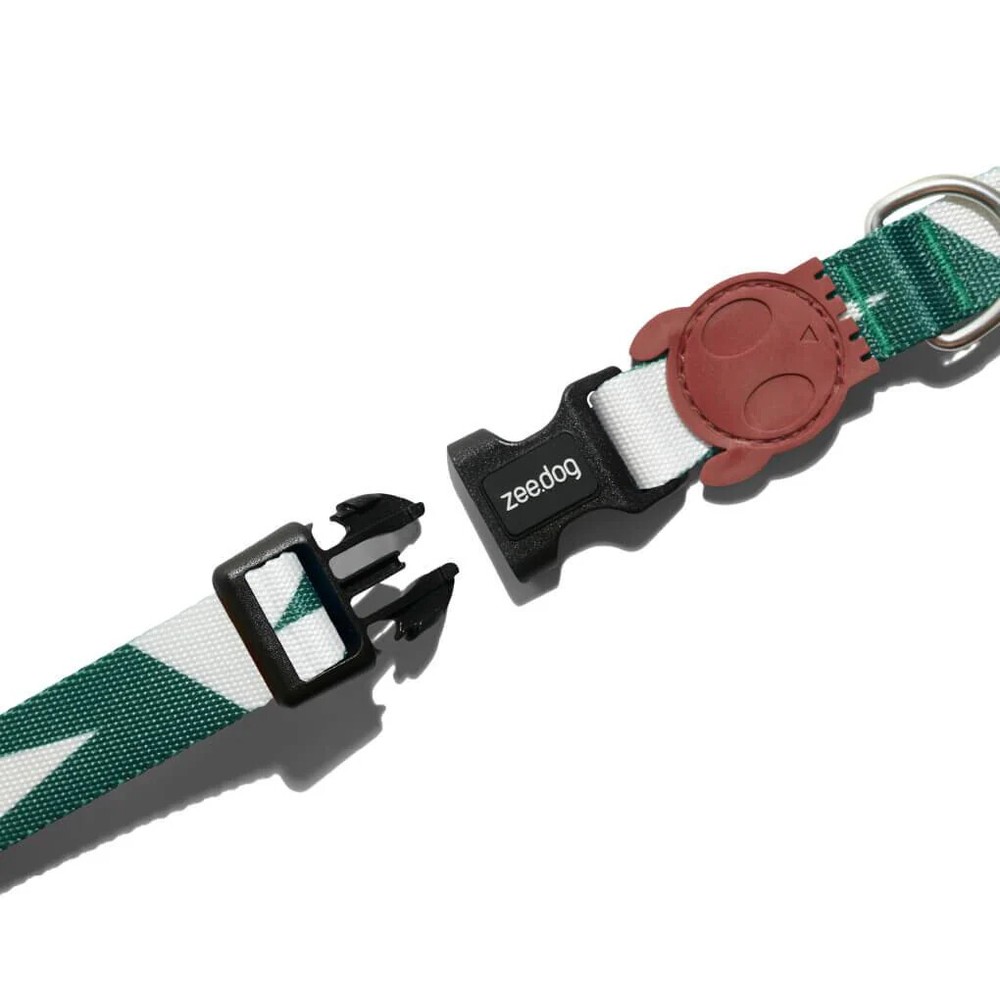 Zee.Dog | Apache Forest Adjustable Dog Collar | Green & Brown | Security Buckle