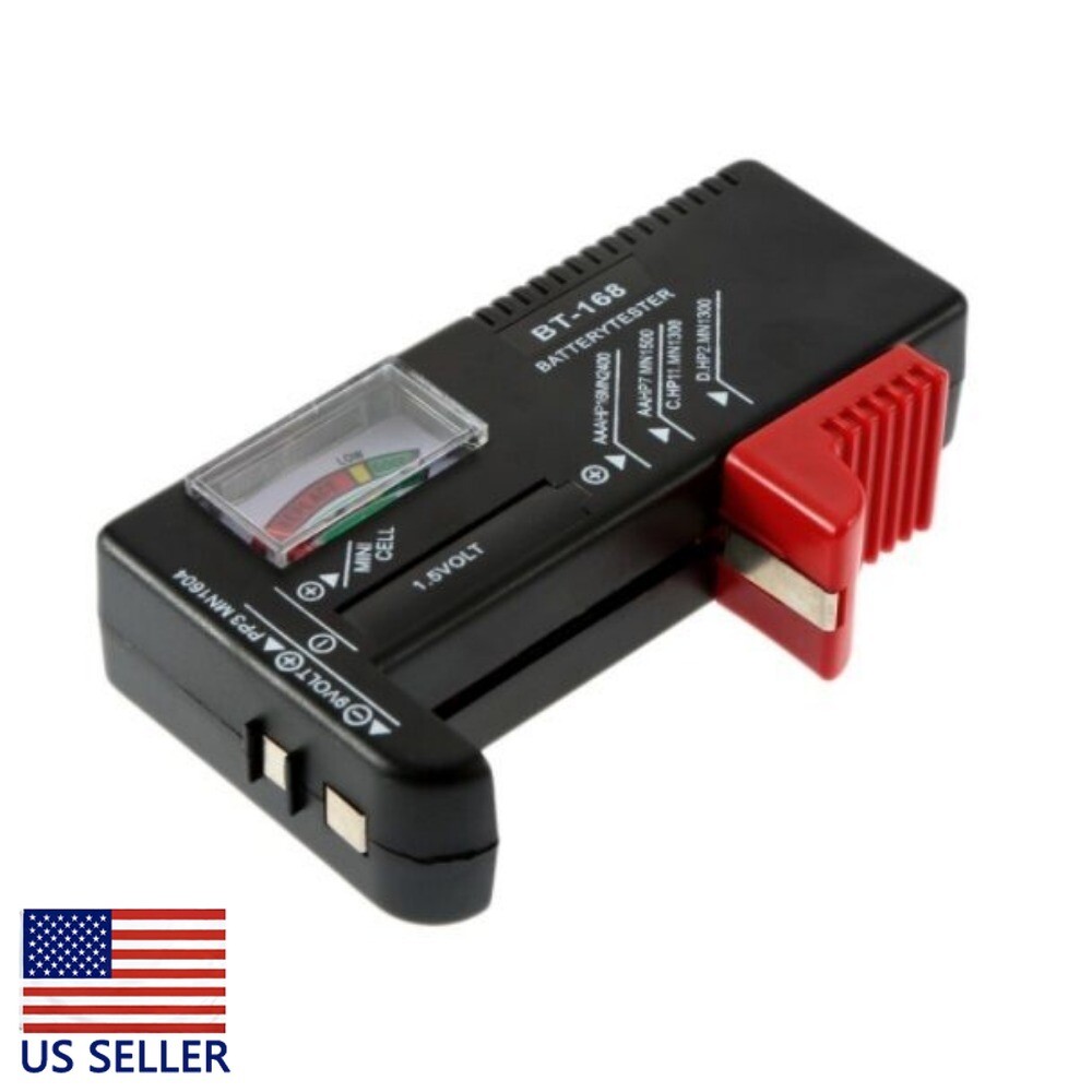 1PC AA/AAA/C/D/9V/1.5V Universal Button Cell Battery Volt Tester Checker BT-168