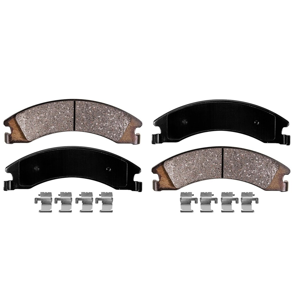 6pc Front & Rear Ceramic Brake Pads for Ford E-150 E-250 E-350 E-450 Super Duty