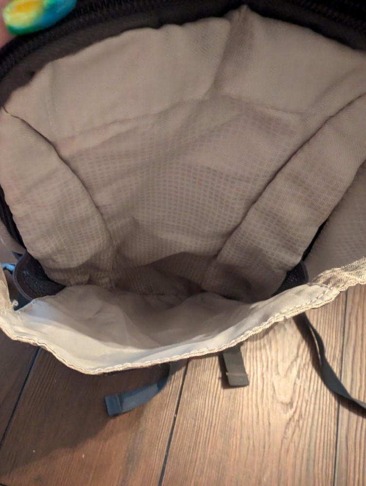 Quest Teal White Hydration Backpack Adjustable Straps NO Bladder READ