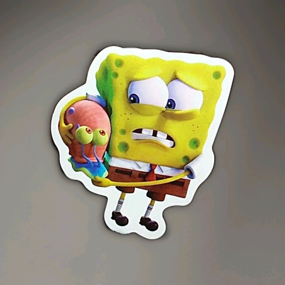 Spongebob SquarePants Holding Gary Sticker