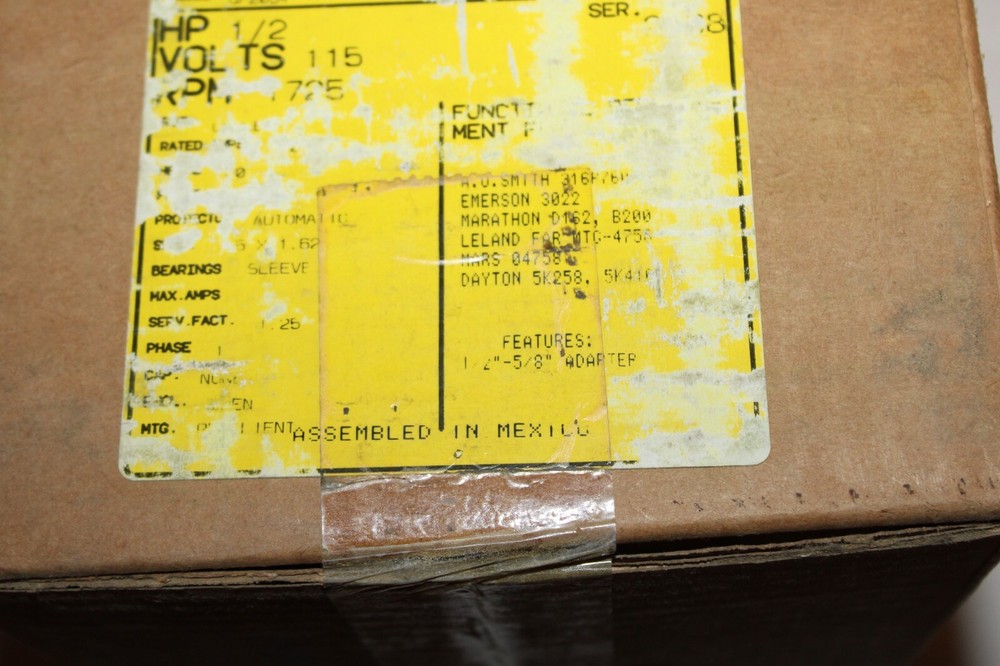 NOS Sid Harvey Blower Motor Model No. A22-42