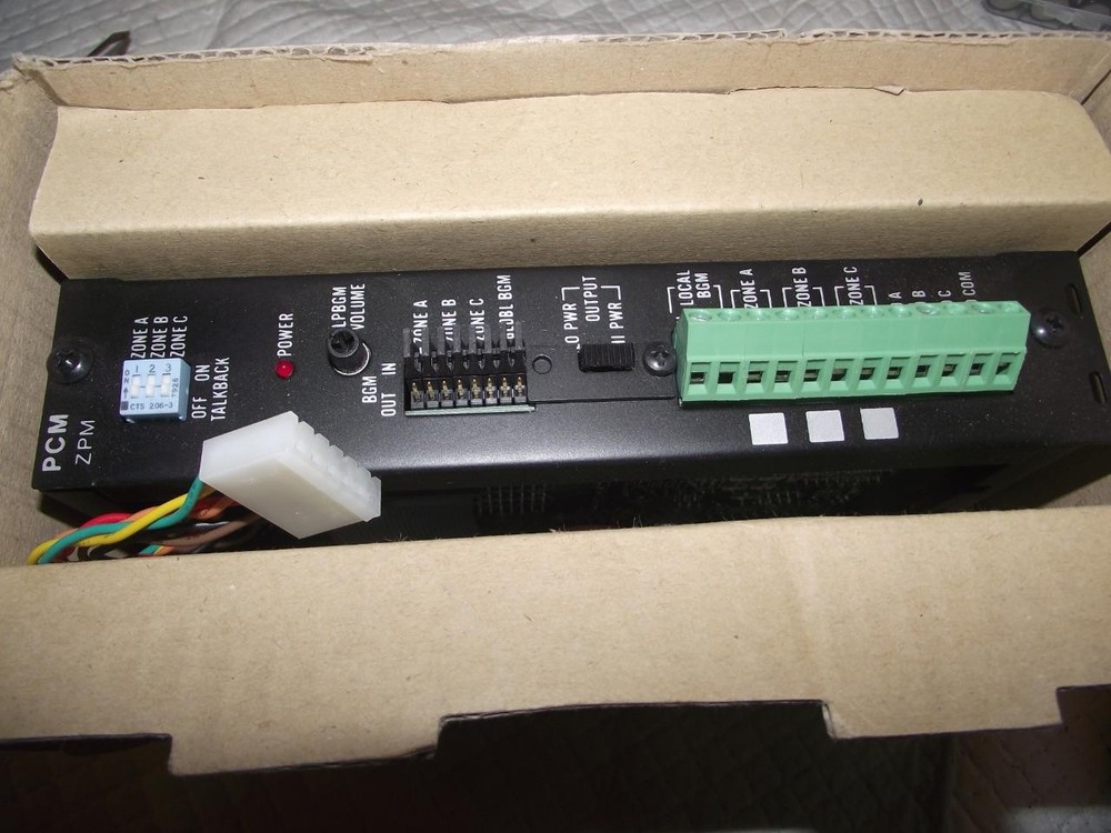 BOGEN PCM-ZPM 3-ZONE MODULE FOR PCM2000 ZONE PAGING SYSTEM, NEW