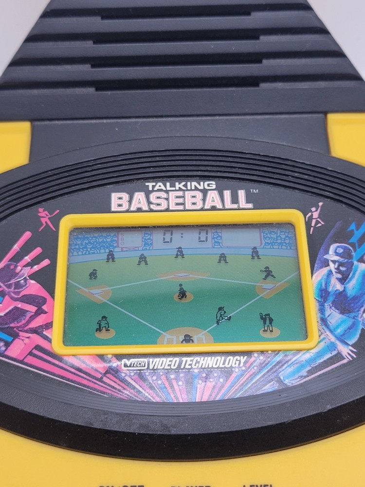 Vintage Vtech 1986 Talking Baseball Handheld Game Tested WORKS Video Technology