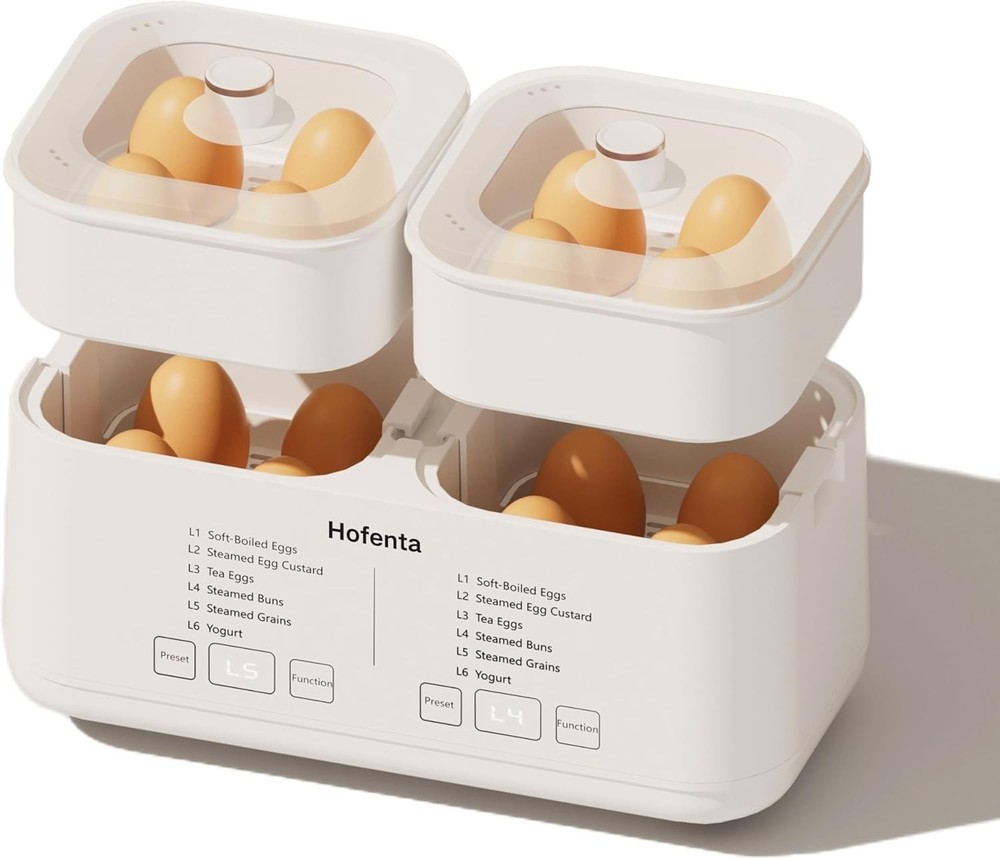 Evoloop Rapid Egg Cooker Electric 16 Eggs Capacity, Soft, Medium, Hard Boiled, P