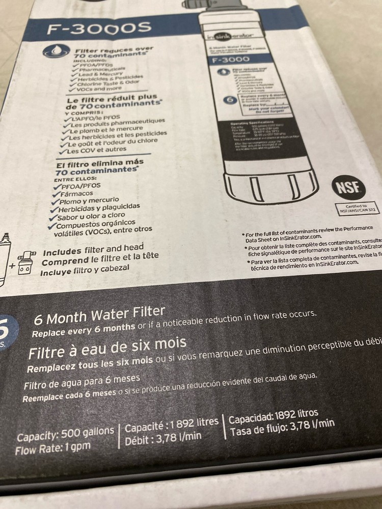 Insinkerator F-3000S Hot/Cold Water Dispenser + 6-Month Premium Filter System