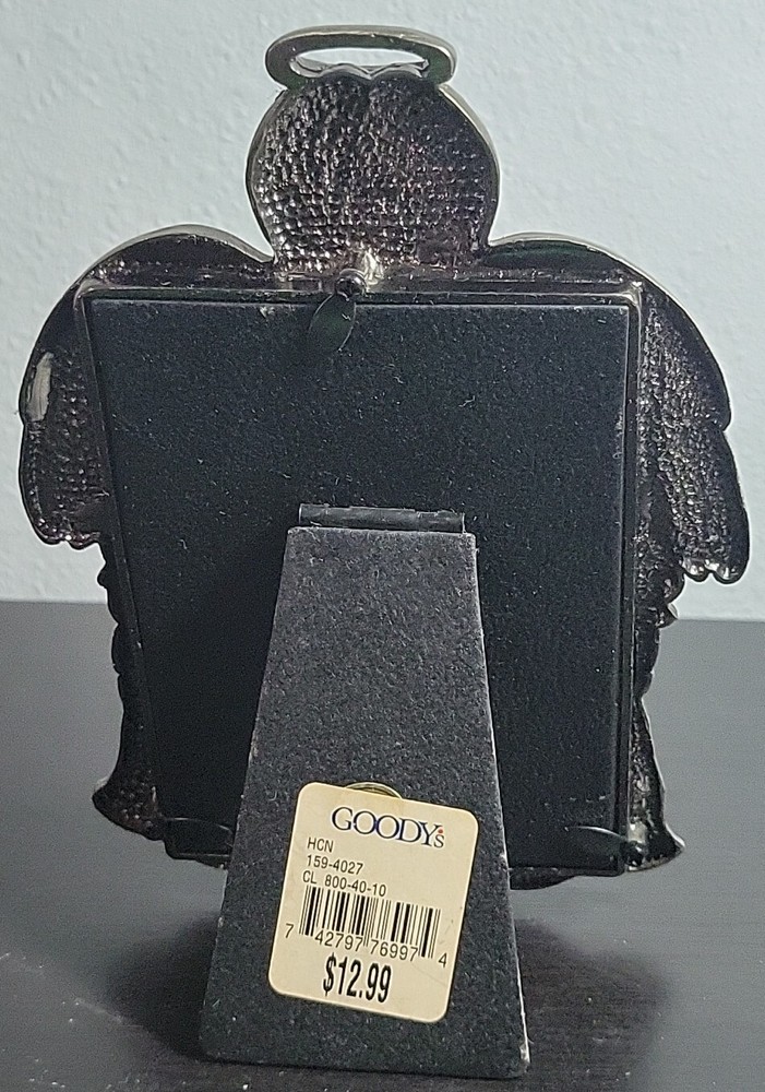 Heavy Silver Tone Angel Photo Frame 3.5"×5"