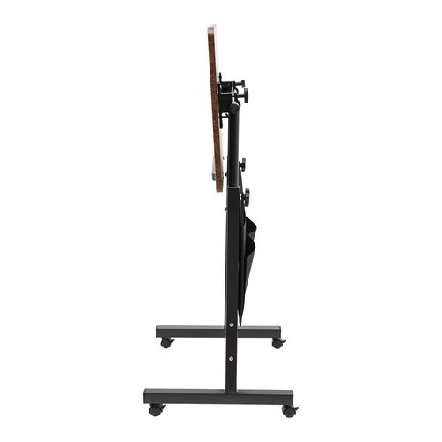 Office Rolling Laptop Desk Adjustable Height Computer Table 32-47in W/ Storage