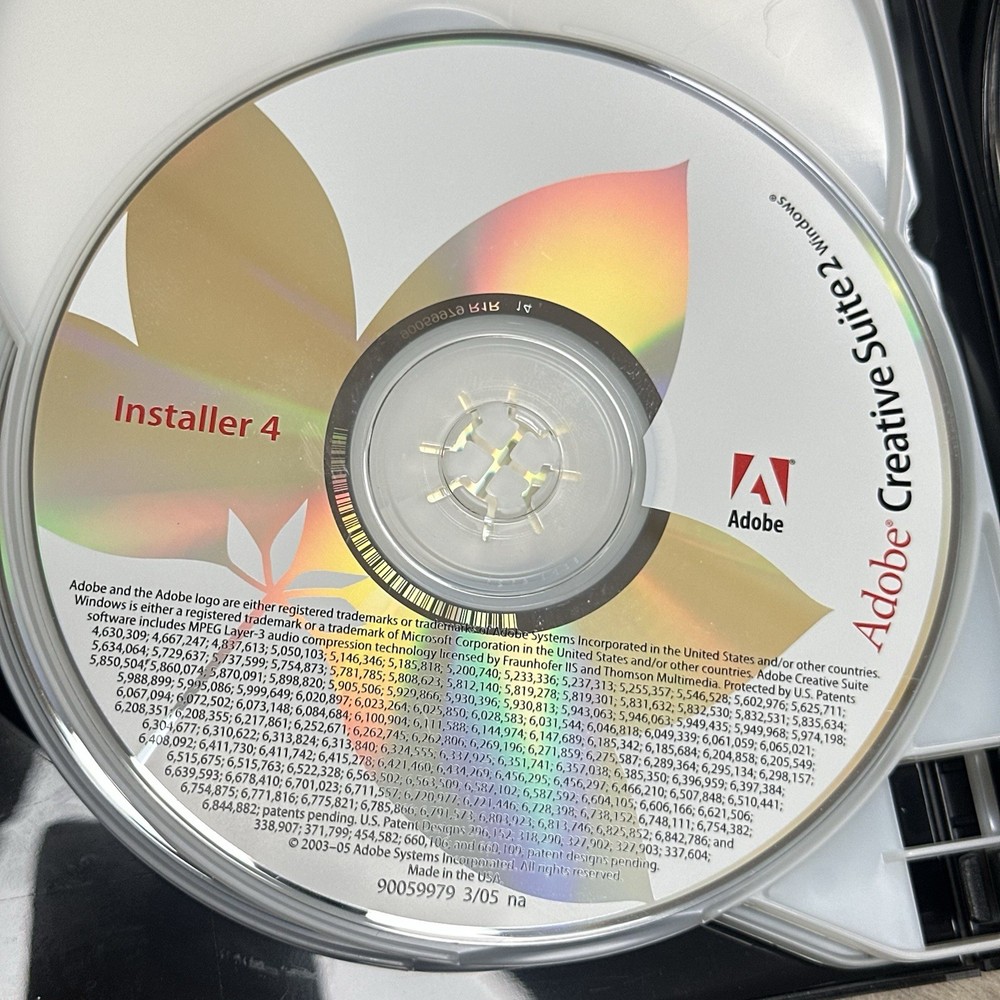 Adobe Creative Suite® 2 Premium Full Version For Windows 6 Discs Complete