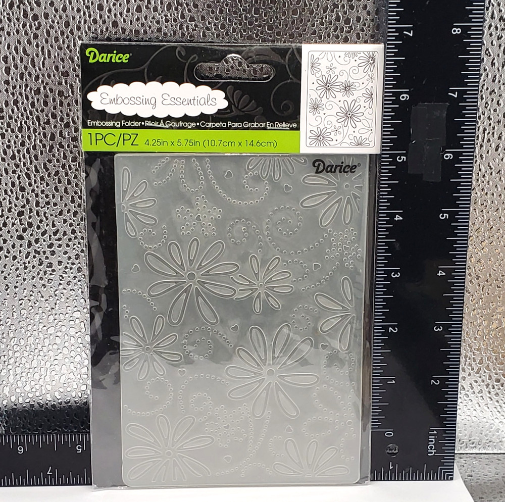 Darice - Embossing Essentials - Large Petal- Flower - Embossing Folder-Crafts