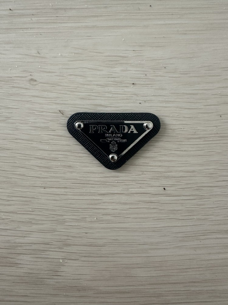 Prada Triangle Replacement Leather Logo