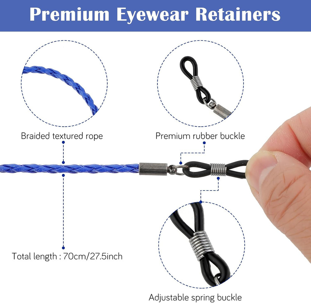 10Pcs Eyeglass Strap Chains, Eyeglasses String Holder Strap Cord, anti Slip Eye