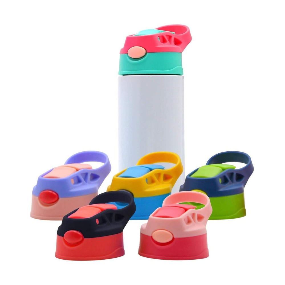 12oz or 20oz Sublimation Sippy Cup replacement lid + Straw Only