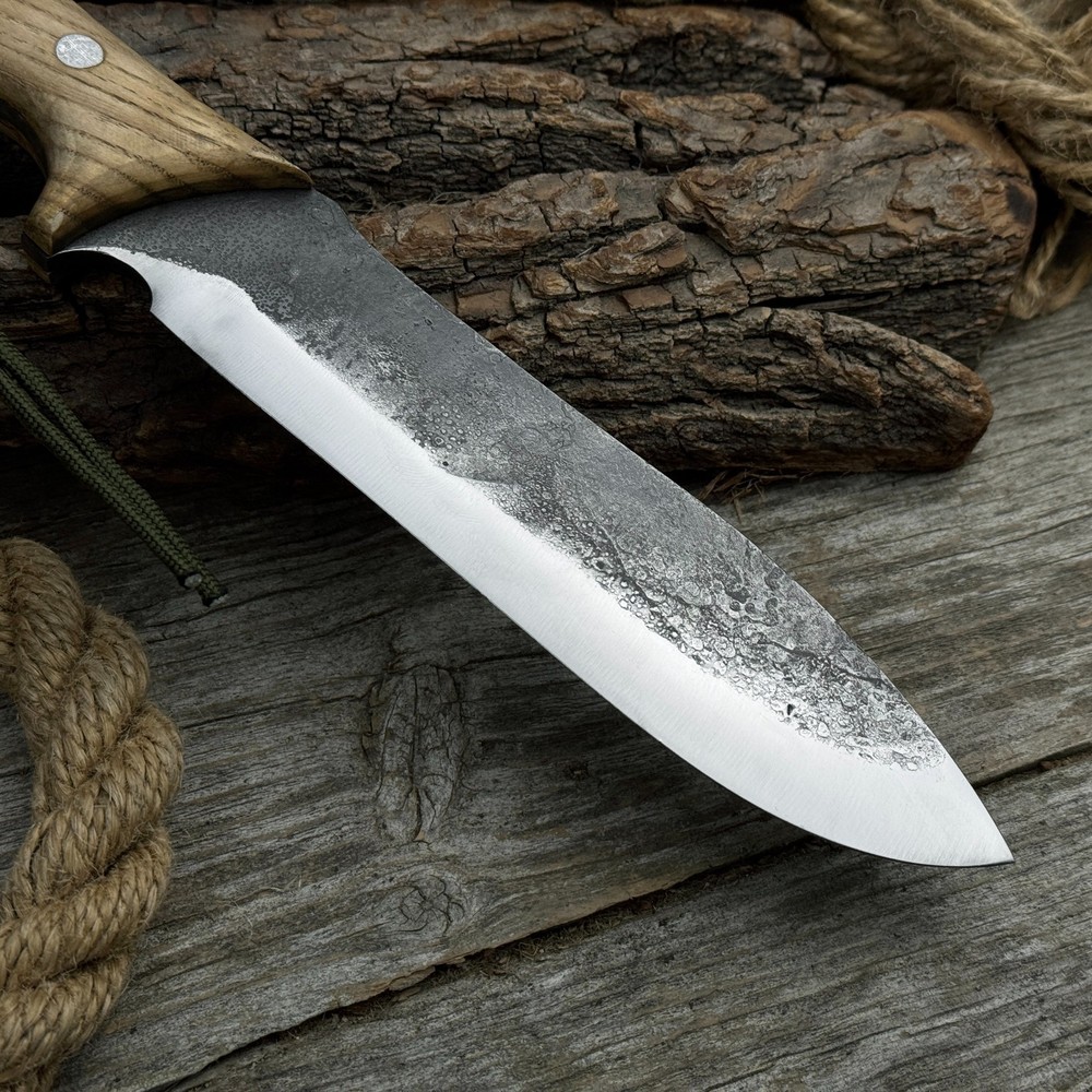Forged Hunting Knife. Razor Sharp Blade (Fixed Blade). Tools for Camping.