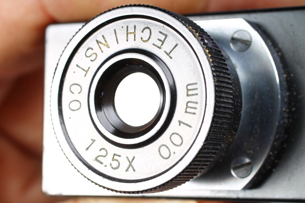 TECHNICAL INSTRUMENTS CO. 12.5X 7/8" MICROSCOPE EYEPIECE W MICOMETER ADJUSTMENT