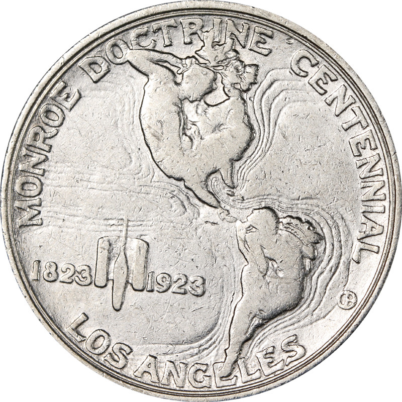 1923-S Monroe Commem Half Dollar