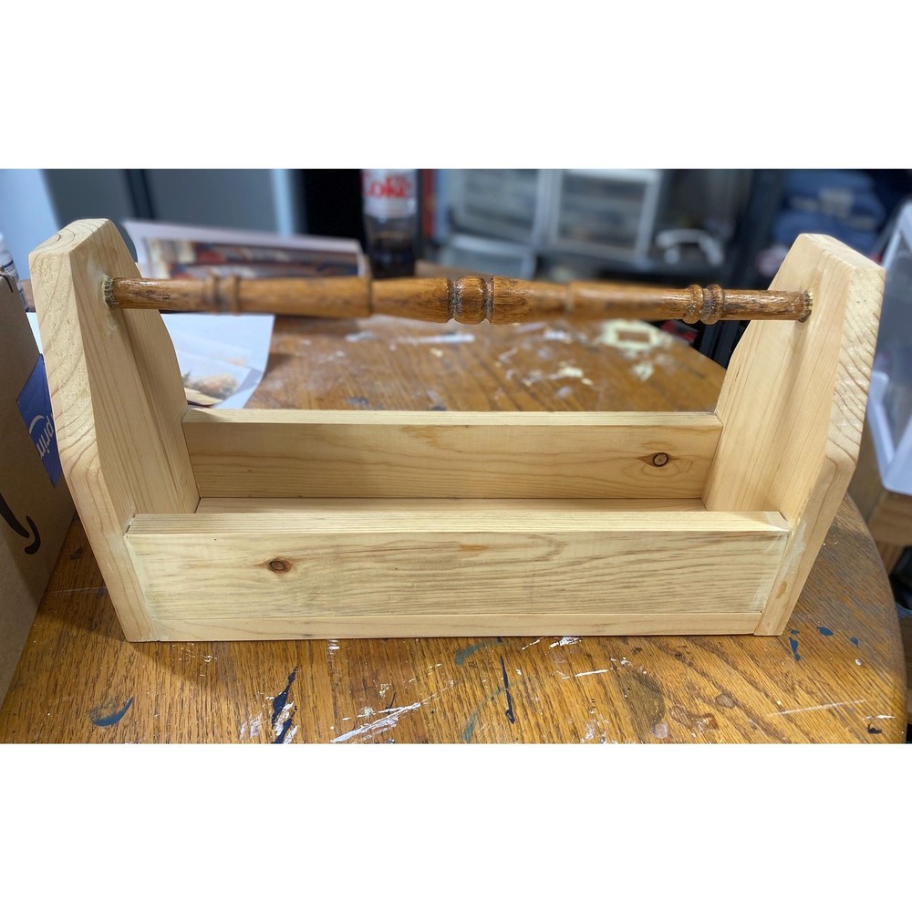 Rustic handcrafted fall tool caddy for decor, table centerpiece FREE SHIPPING