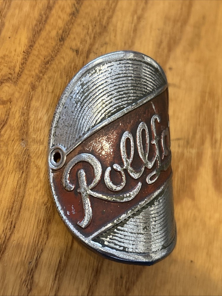 Vintage Rollfast Bicycle Head Badge