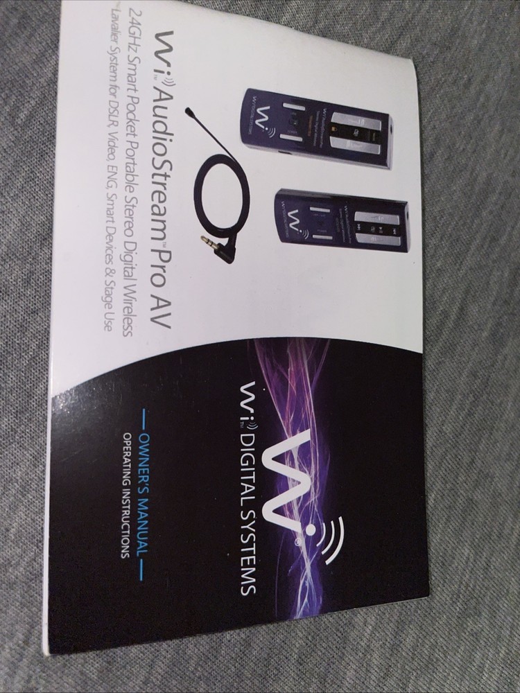 Wi Digital Systems AudioStream Pro 2.4G Wireless Lavalier System