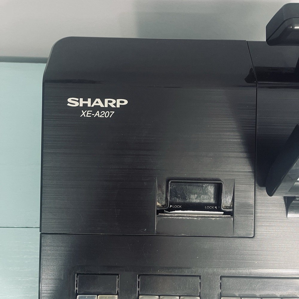 Sharp XE-A207 Control System Electronic Cash Register Tested Works No Key