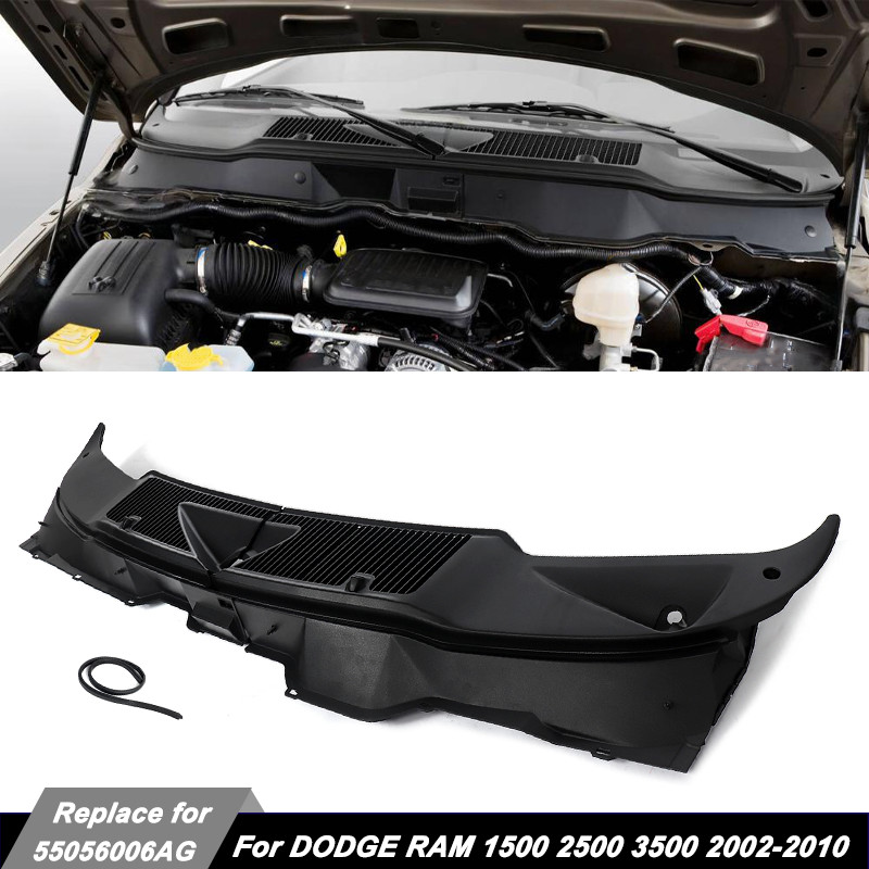 Front Windshield Wiper Cowl Vent Panel For Dodge Ram 1500 2500 3500 2002-2010