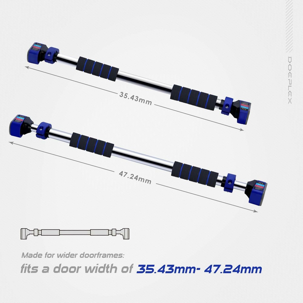 Doeplex Pull Up Bar Door Exercise Workout Bar with 27.6"-35.4'' Adjustable Width