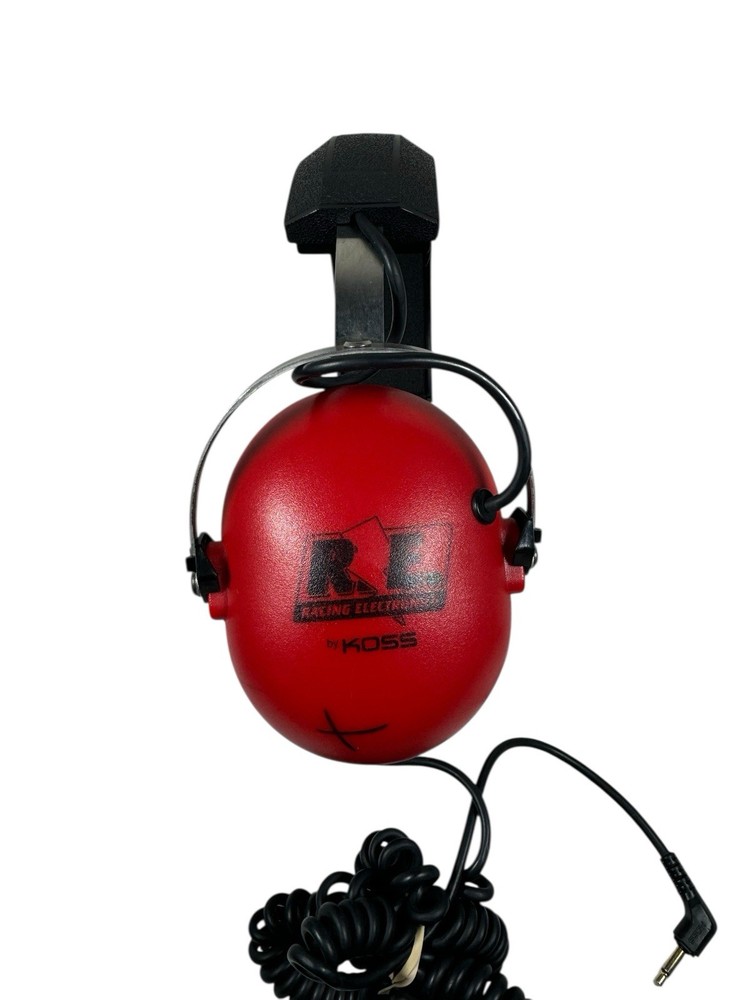 KOSS R.E. Racing Electronics Headphones Headset Red Only One Side Works