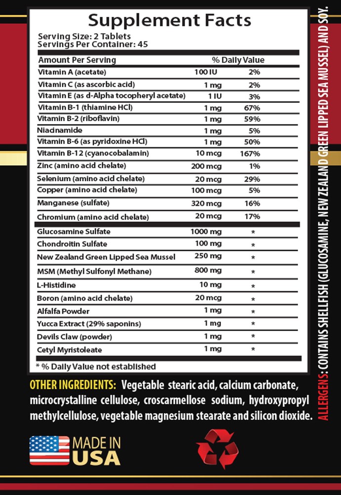 anti inflammation vitamins - JOINT MATRIX COMPLEX - selenium trace minerals 2B
