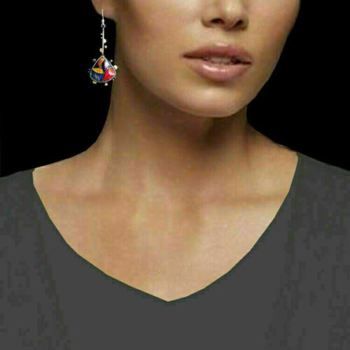 Boho Retro Silver Plated Earrings Turquoise Dangle Drop Hook Ear Stud Simulated