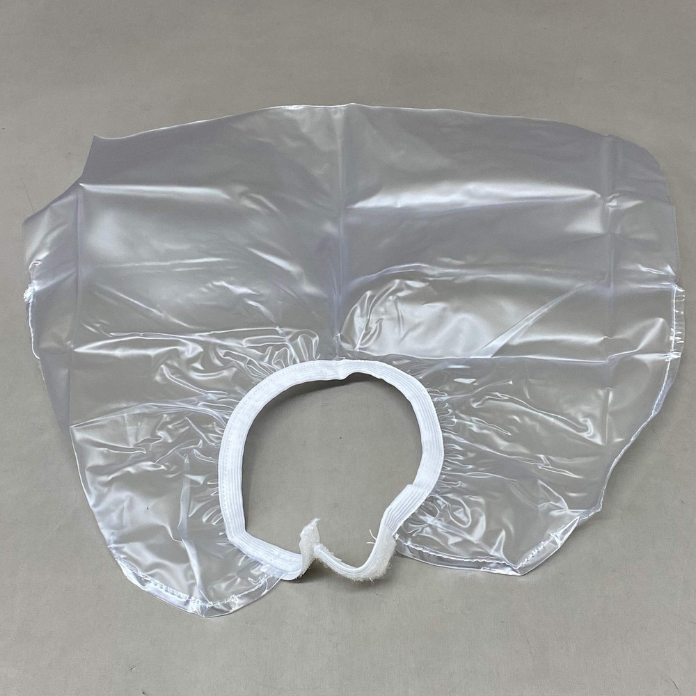 PROBASIC (6 Pack) Hair Salon Deep Pocket 100% Vinyl Neutralizing Bib Clear 08193