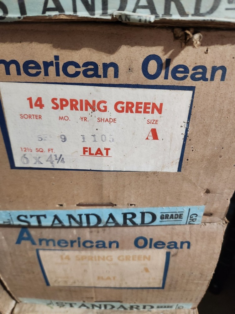 Vintage Spring Green Ceramic Tile By AMERICAN OLEAN