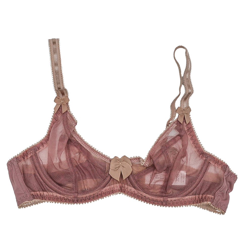 Claudette Dessous Mesh Full Coverage Bra CD2000 Twilight Matchstick