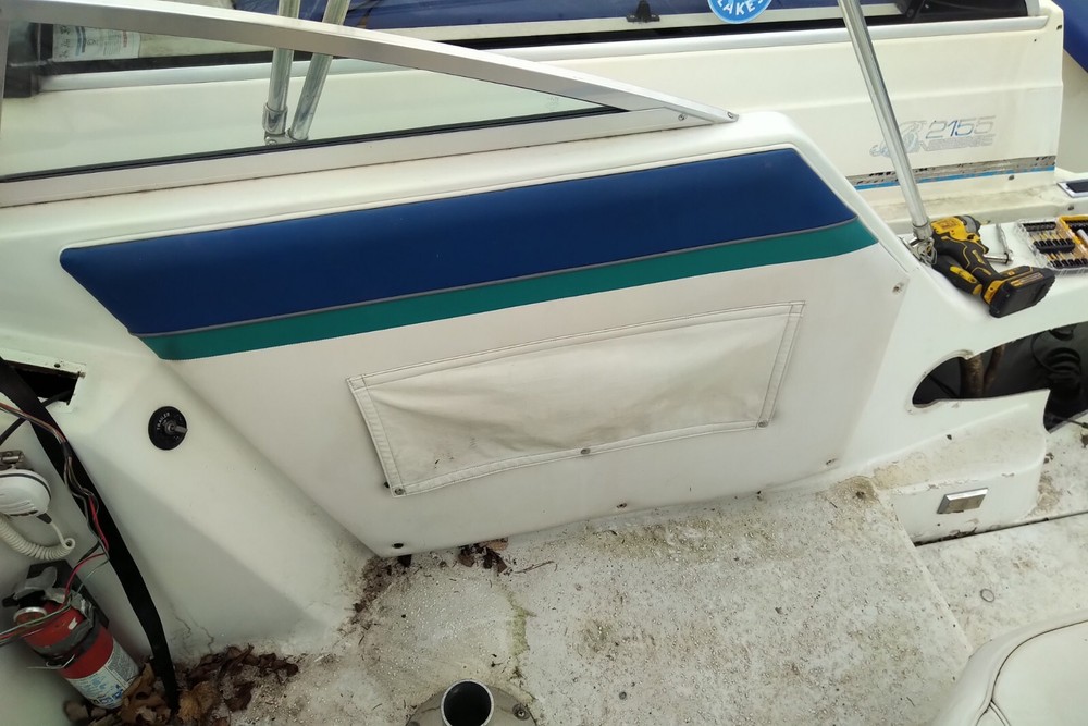 Upholstered Side Panel 1992 Rinker Fiesta Vee 260