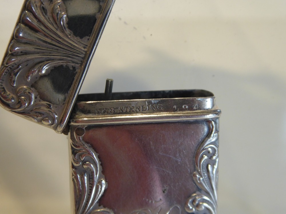 ANTIQUE SILVER VESTA CASE