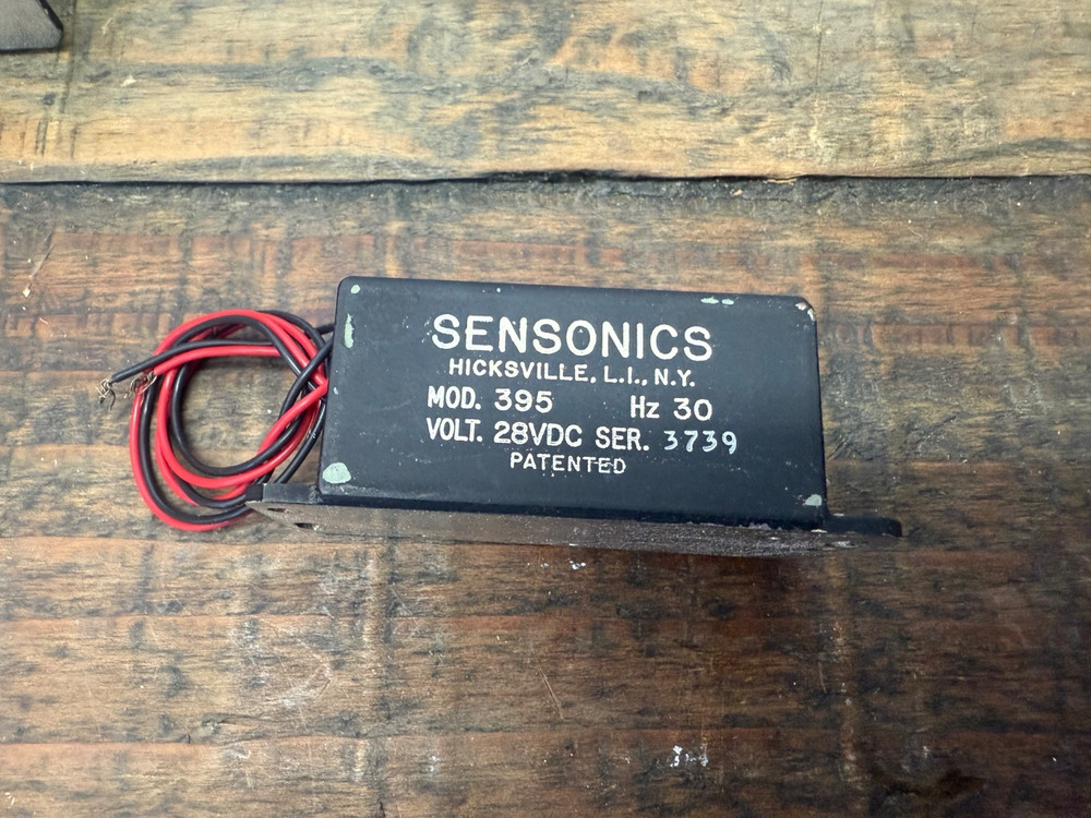 Vintage Avionics Sensonics 395 Vibration Motion Sensor