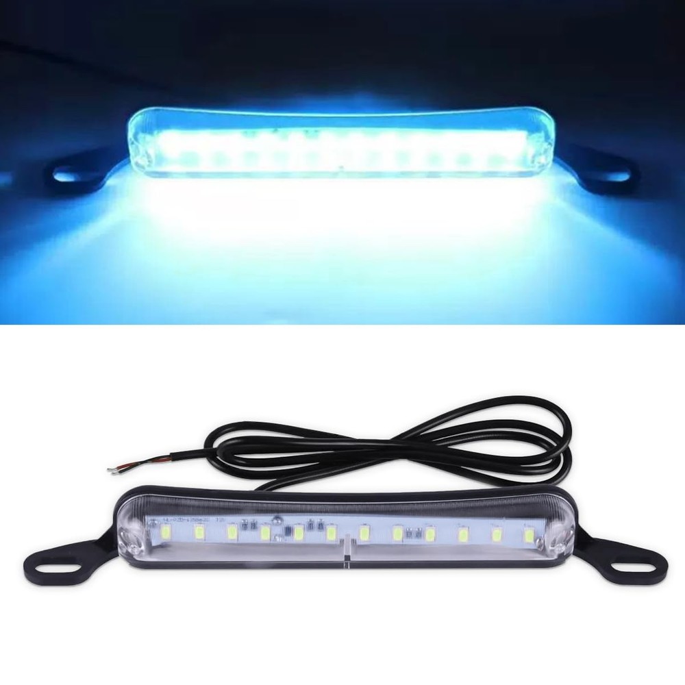 Universal Car LED License Plate Light, 12V DC High Bright Waterproof LED Light