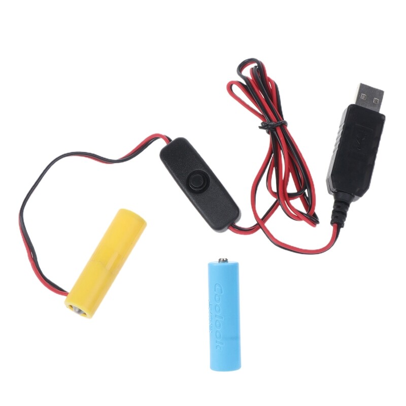 USB Power Supply Cable AA Battery 3V Replace 2 AA Batteries