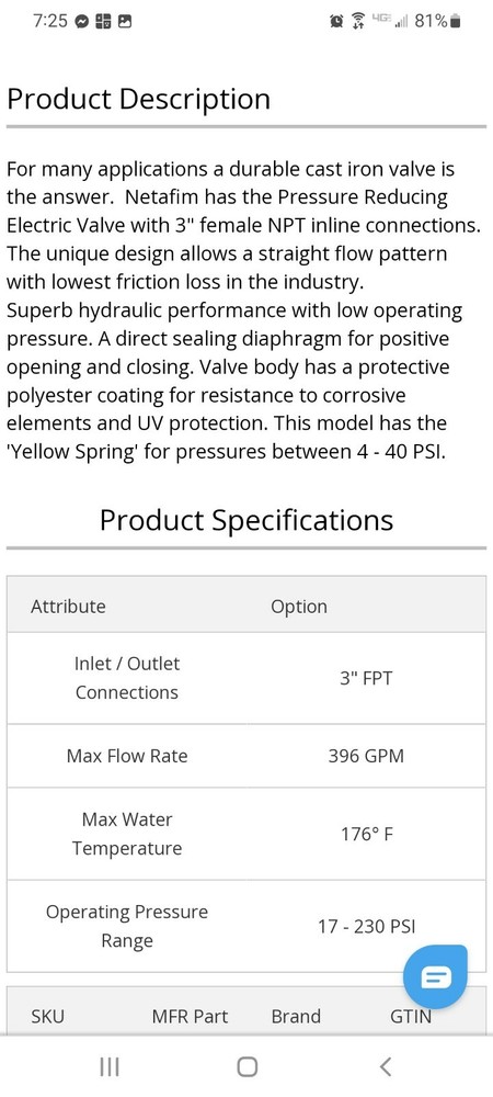 Pressure Reducing Electronic 3 Way Valve