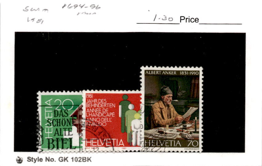 Switzerland, Postage Stamp, #694-698 Used, 1981 (AE)