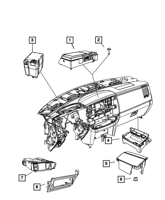Genuine Mopar Transfer Case Control Module 56030123AD